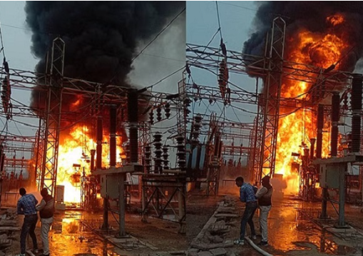 ट्रांसफार्मरों में आग लगने से आधे से अधिक जिले की बिजली गुल, दमकल विभाग ने आग पर पाया काबू