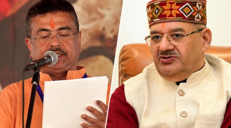 कैबिनेट मंत्री गणेश जोशी ने सुवेंदु अधिकारी को पश्चिम बंगाल के नए मुख्यमंत्री बनने पर दी बधाई