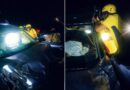 जवाड़ी पुल के पास गहरी खाई में गिरी कार, SDRF ने समय रहते बचाई दो जिंदगियां