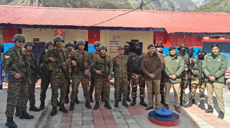 धाम की सुरक्षा सर्वोपरि- बद्रीनाथ में पुलिस व एटीएस द्वारा चलाया गया सघन चैकिंग अभियान