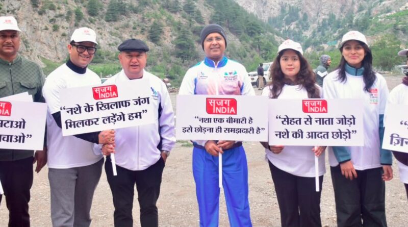 “नशे को ना, फिटनेस को हाँ” से गूंजा नीति घाटी